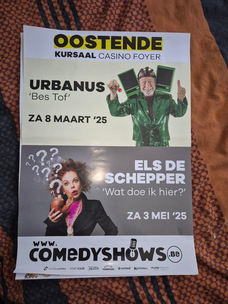 Poster affiche urbanus els de schepper, Verzamelen, Posters, Verzenden