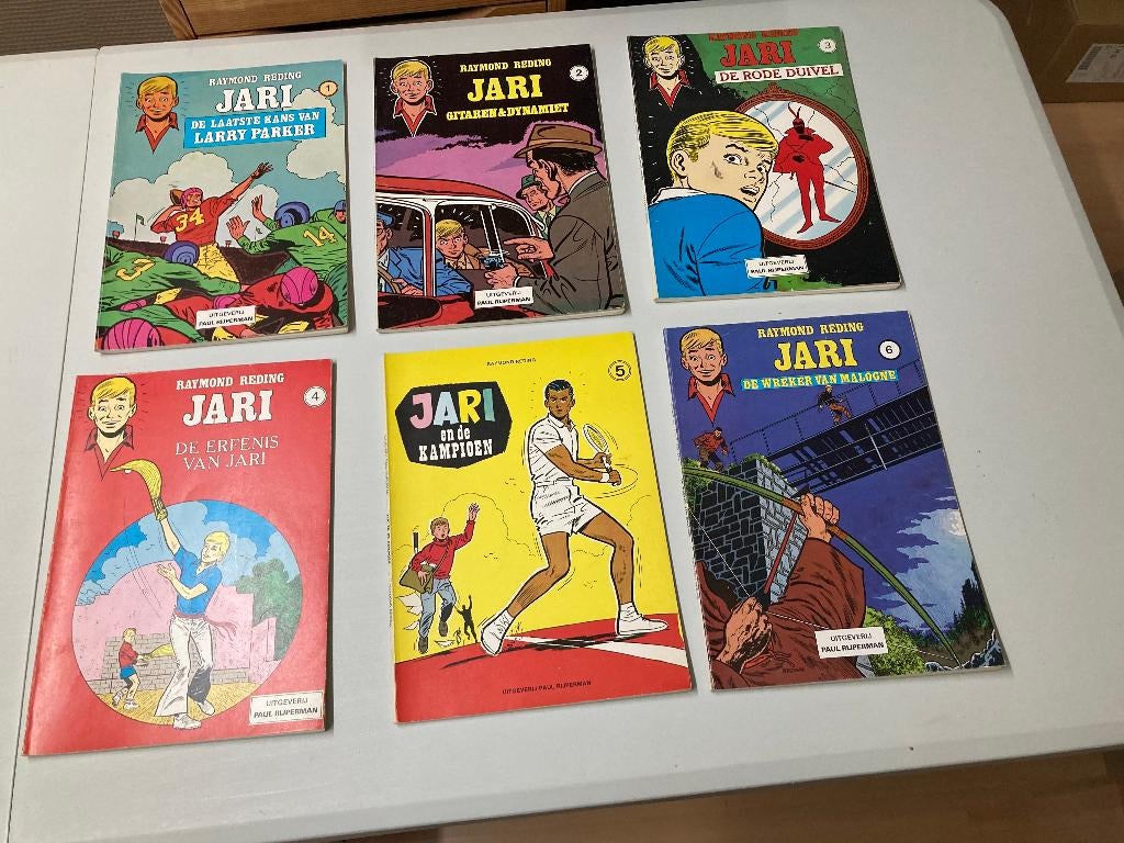 9 strips Jari, Boeken, Stripverhalen, Meerdere stripboeken, Ophalen of Verzenden, Zo goed als nieuw, Raymond Reding