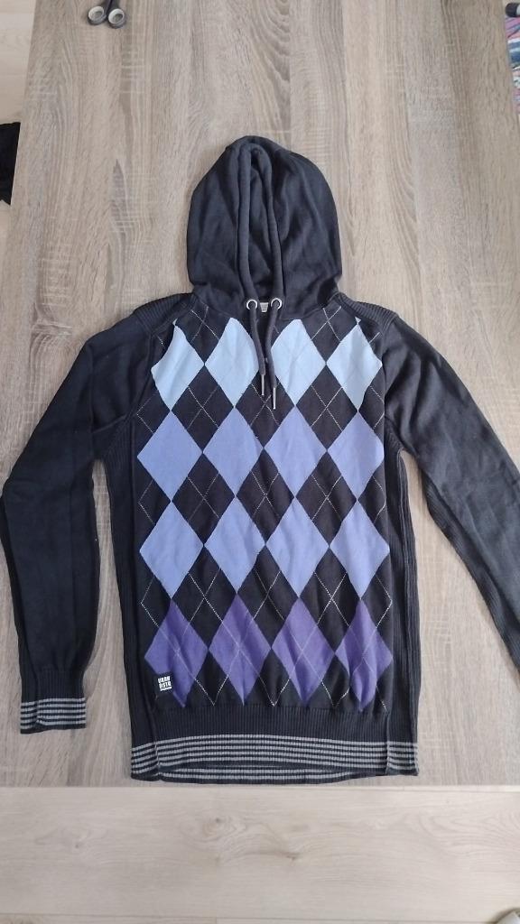 Trui met kap S, Kleding | Heren, Truien en Vesten, Ophalen, Zwart, C&A, Gedragen