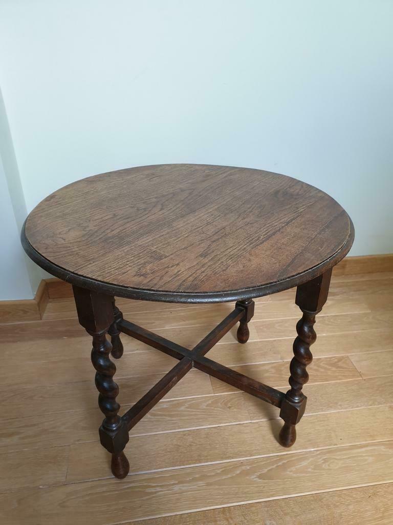 Table basse diamètre 59cm hauteur 50 cm, Antiquités & Art, Enlèvement