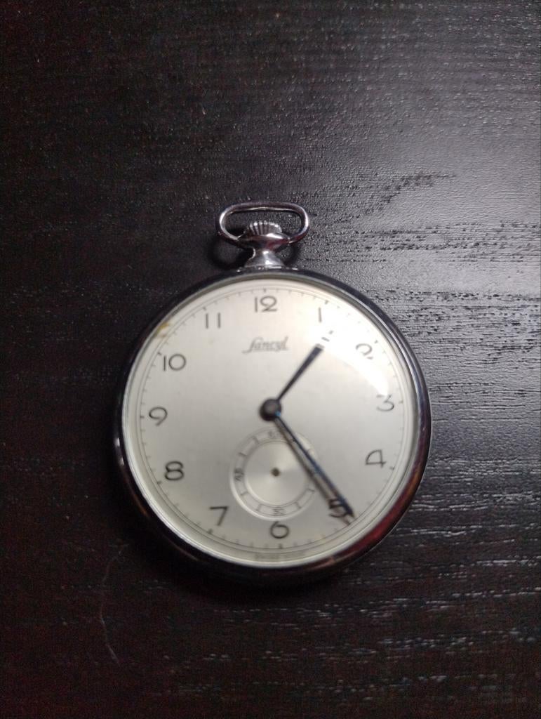 Montre de poche Lancyl, Bijoux, Sacs & Beauté, Montres | Anciennes | Antiquités, Enlèvement ou Envoi, Acier, Montre de poche, Autres marques