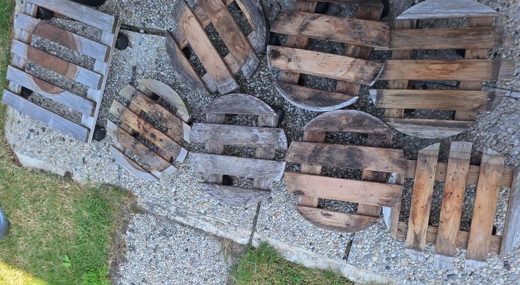 8 Planten karretjes op wieltjes, Ophalen