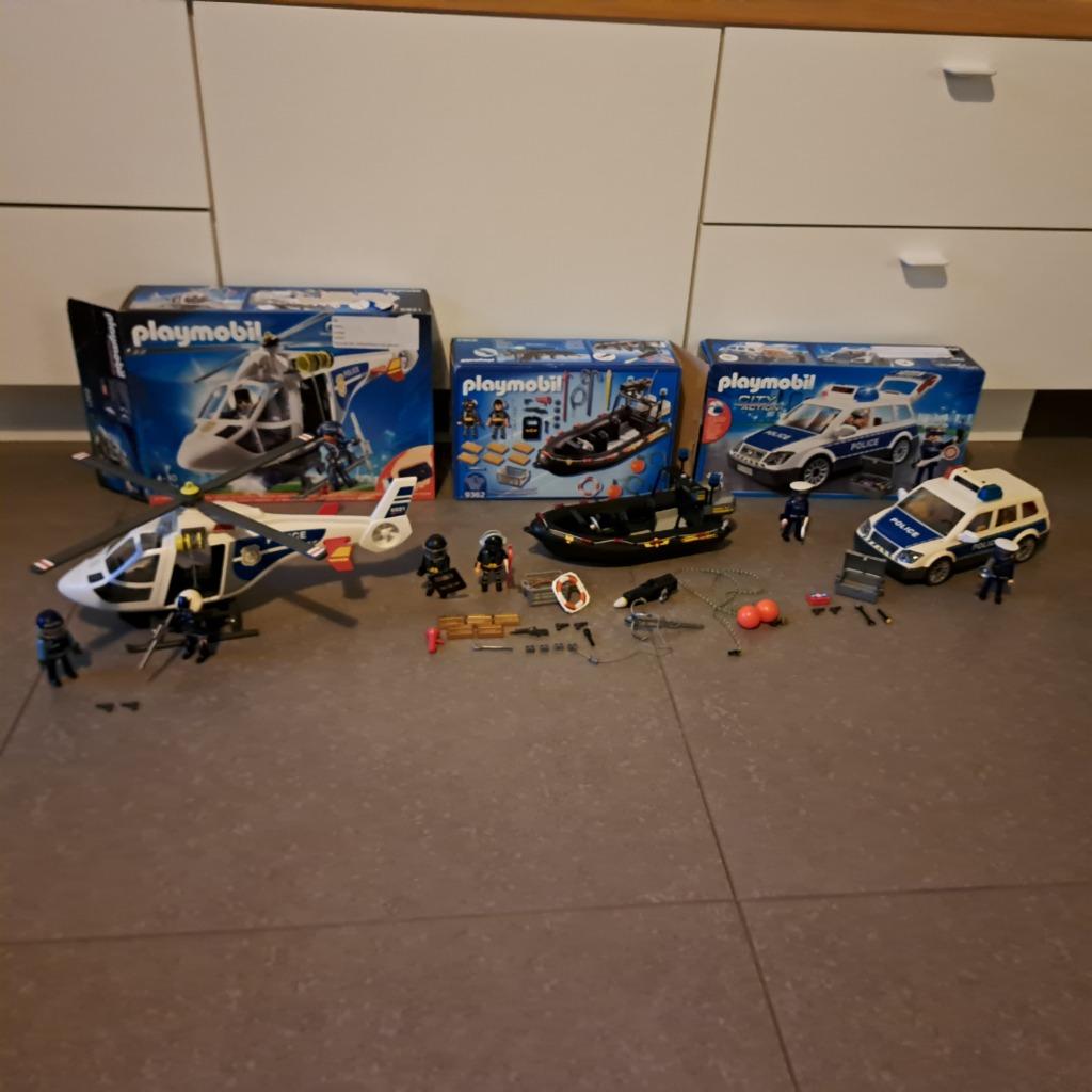 Playmobil City - Politie lot 2 (3 sets), Ophalen, Gebruikt, Complete set