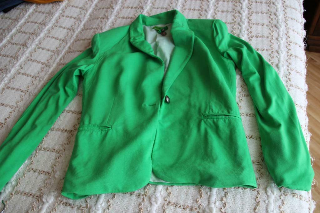 k design k-design jas groen M, Kleding | Dames, K-design, Ophalen of Verzenden, Zo goed als nieuw