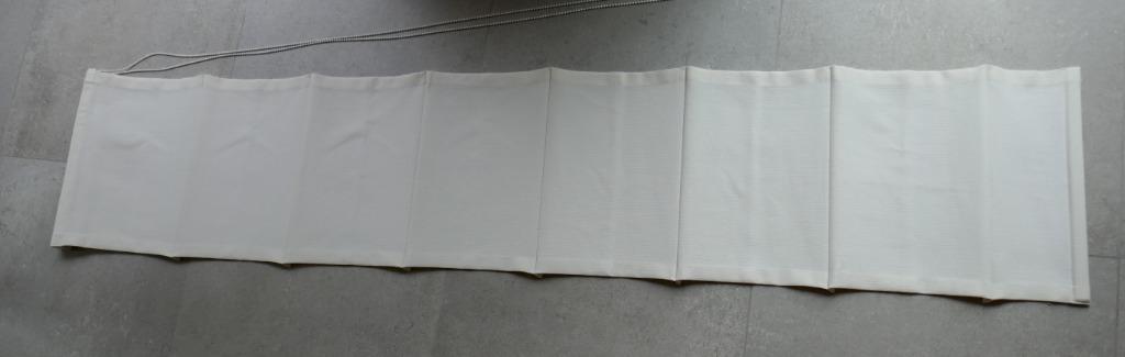 Vouwgordijn Inside, Huis en Inrichting, Minder dan 50 cm, Gebruikt, 200 cm of meer, Wit