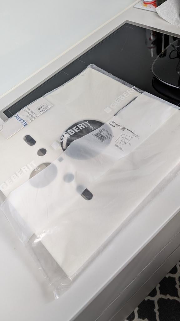 Isolant acoustique pour wc suspendu de la marque Geberit., Enlèvement