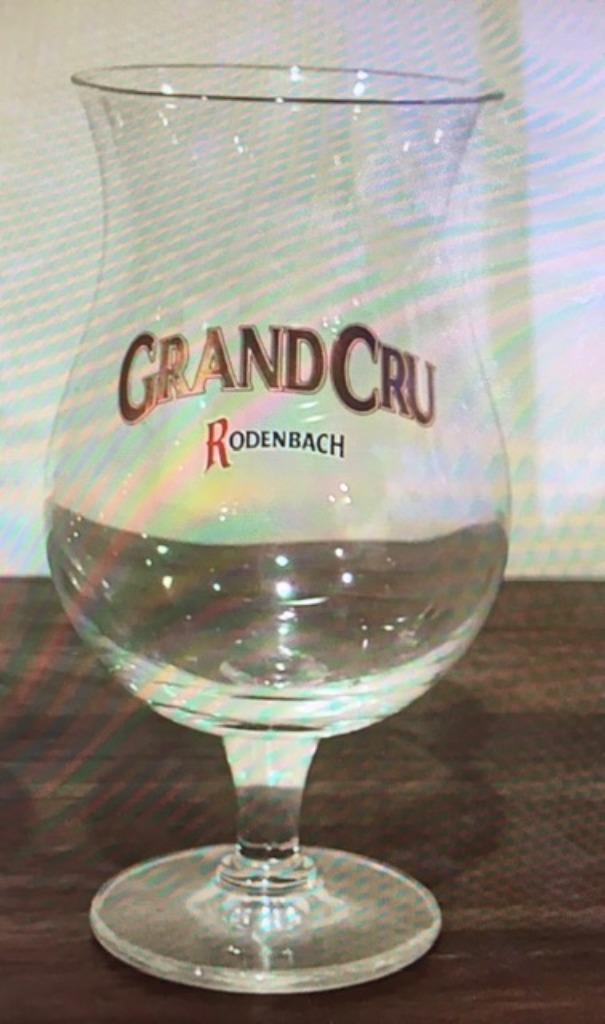 Vintage Oud bierglas Rodenbach Grand Cru, Verzamelen, Ophalen of Verzenden, Nieuw, Glas of Glazen, Overige merken