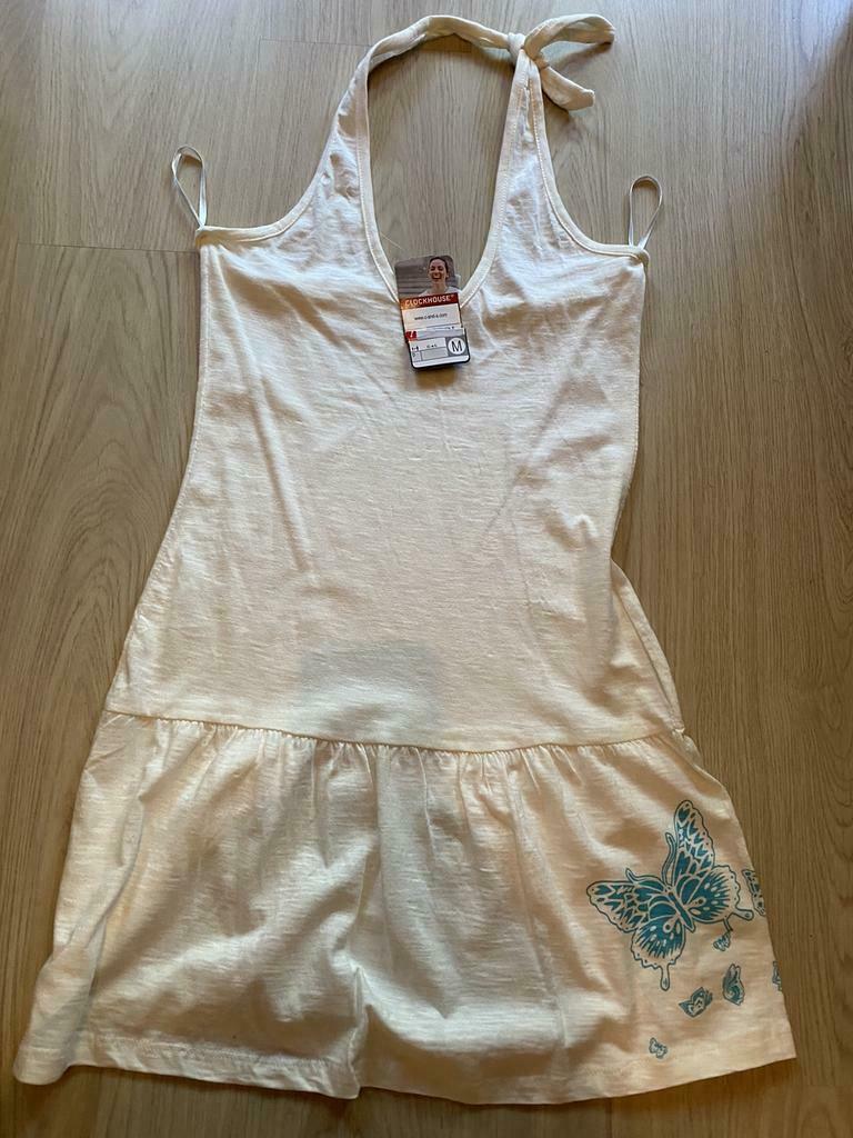 Robe blanche dos nu neuf avec étiquette taille M, Neuf