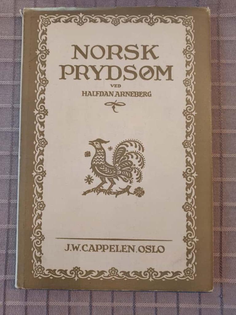 Norsk Prydsom ved Halfdan Arneberg - OSLO - VINTAGE - 1952, Gelezen, Ophalen of Verzenden, Halfdan Arneberg, Borduren en Naaien