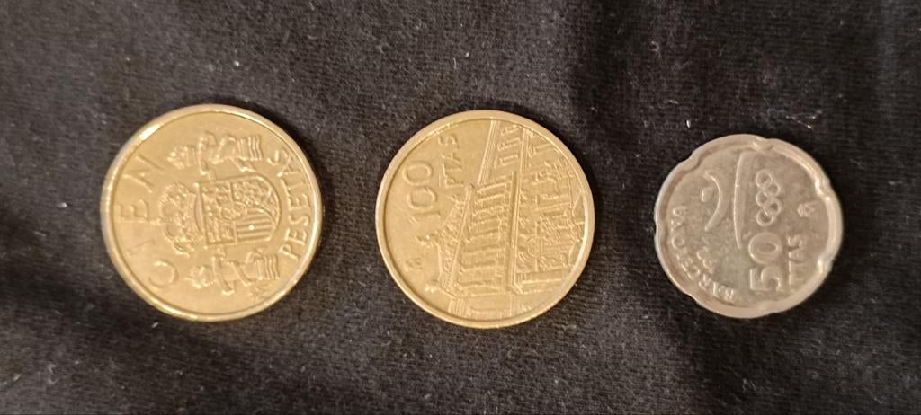 Setje Spaanse munten, Postzegels en Munten, Ophalen, Overige landen, Setje