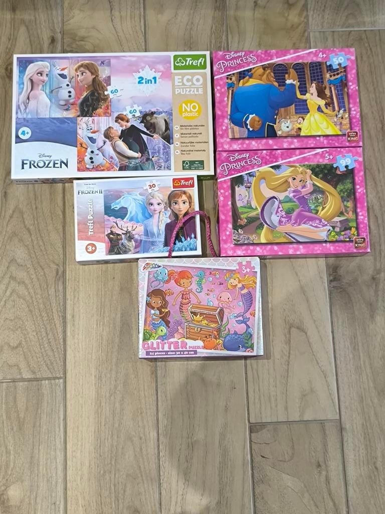 Lot puzzles Disney, Envoi, 10 à 50 pièces, Utilisé, 4 à 6 ans