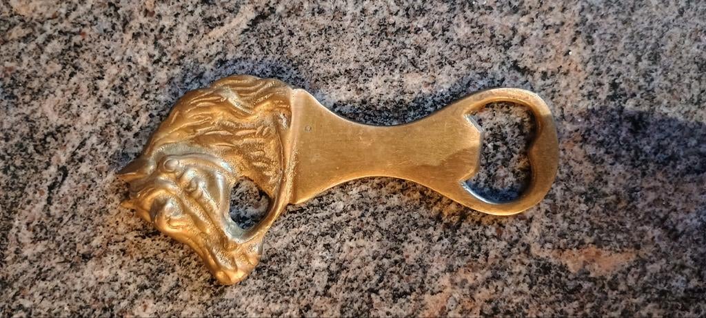 Koperen flessenopener paardenkop, Ophalen of Verzenden
