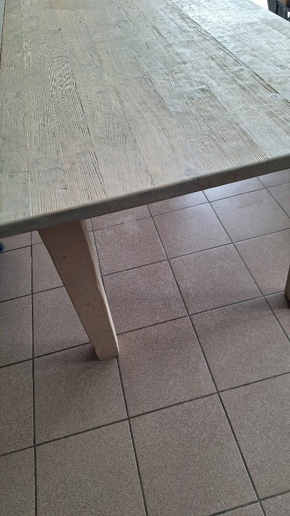 Eettafel massief eiken, Ophalen, 50 tot 100 cm, 150 tot 200 cm, Eikenhout