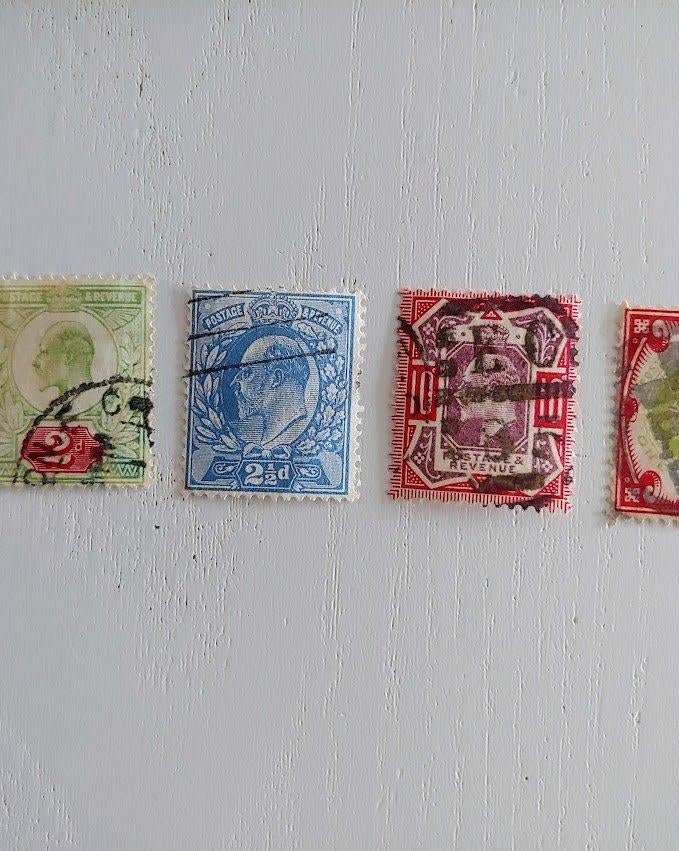 1902 King Edward VII, serie van 4 stuks, Ophalen of Verzenden, Overige landen, Gestempeld
