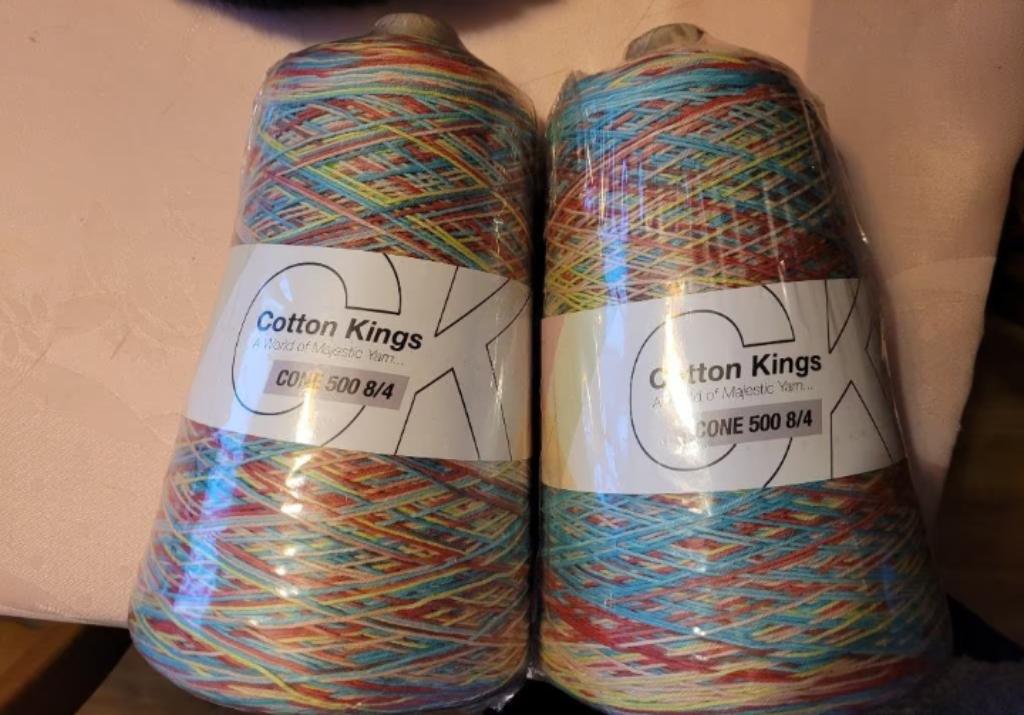 2x laine multicolore, Hobby & Loisirs créatifs, Enlèvement ou Envoi, Neuf, Tricot ou Crochet, Laine ou Fils