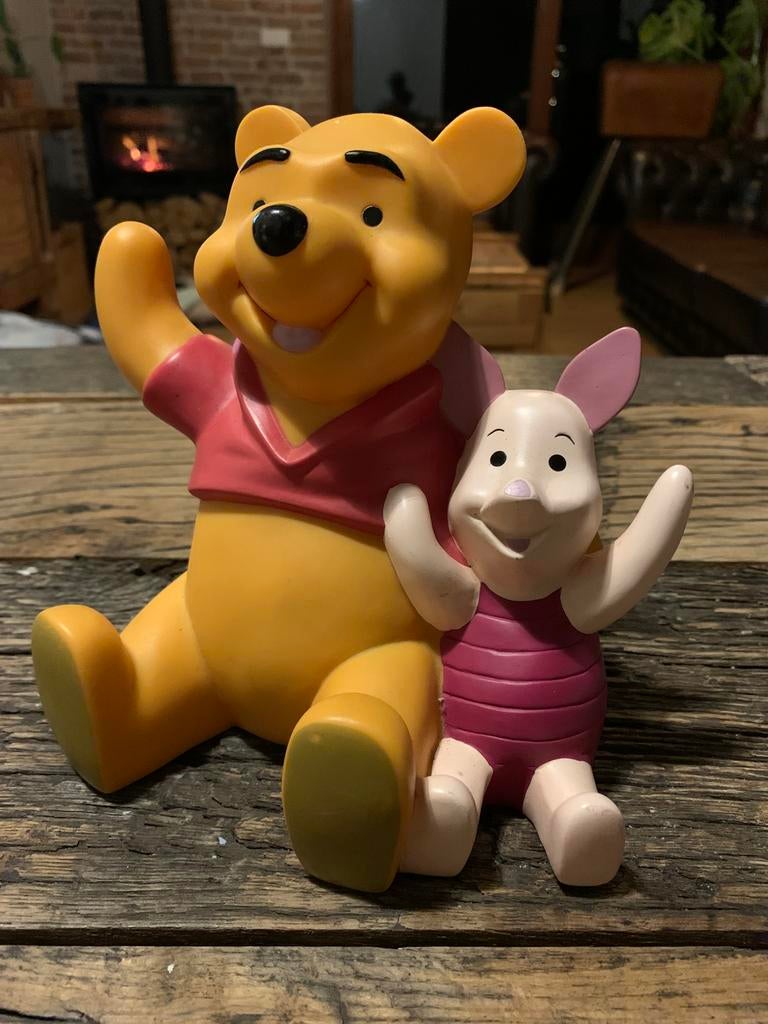 Vintage Disney spaarpot Winnie the Pooh en knorretje, Ophalen of Verzenden, Zo goed als nieuw