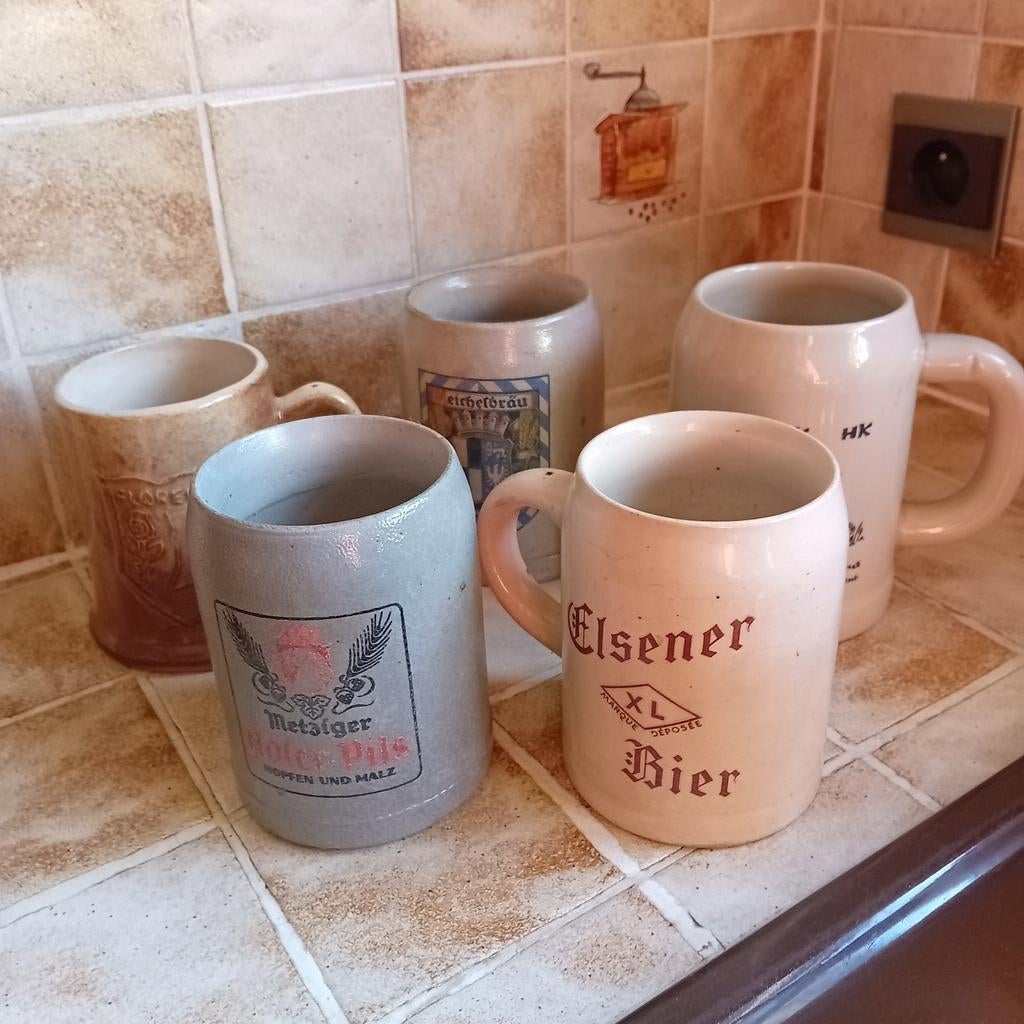 pots à bière en pierre avec poignée, Enlèvement ou Envoi, Comme neuf