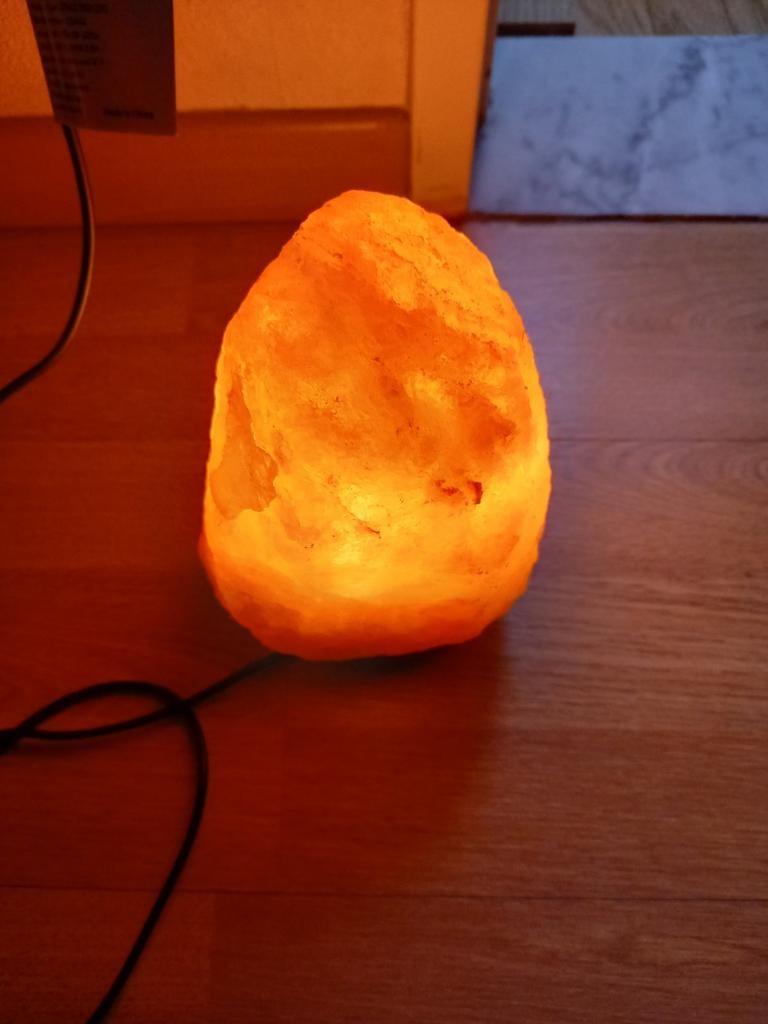 HIMALAYAN  ZOUTSTEEN LAMP, Ophalen of Verzenden, Zo goed als nieuw