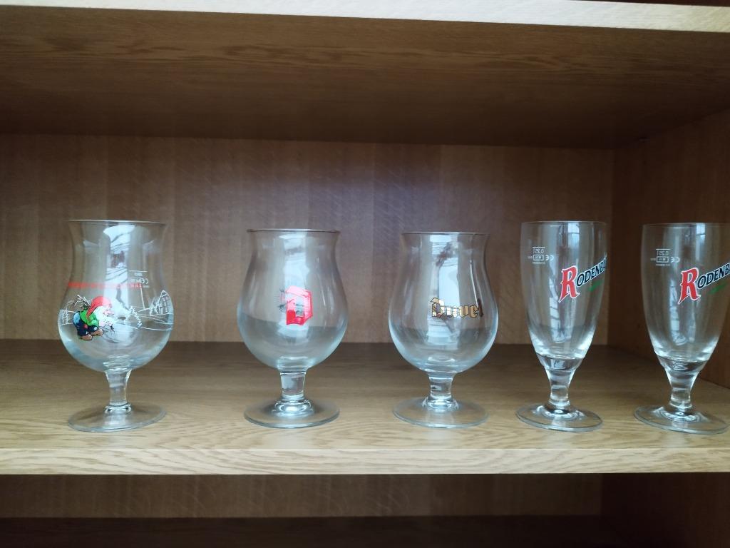 Verres à bière, Duvel, Rodenbach, La Chouffe, Enlèvement, Comme neuf, Duvel