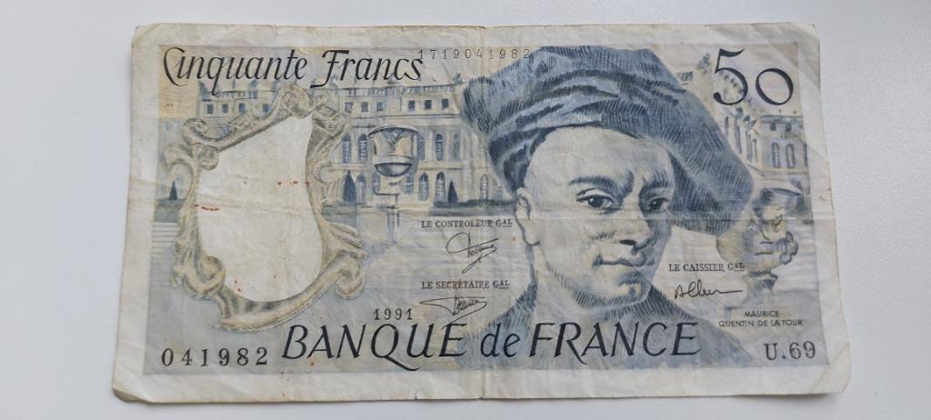 bankbiljet Frankrijk, Ophalen, Frankrijk, Los biljet