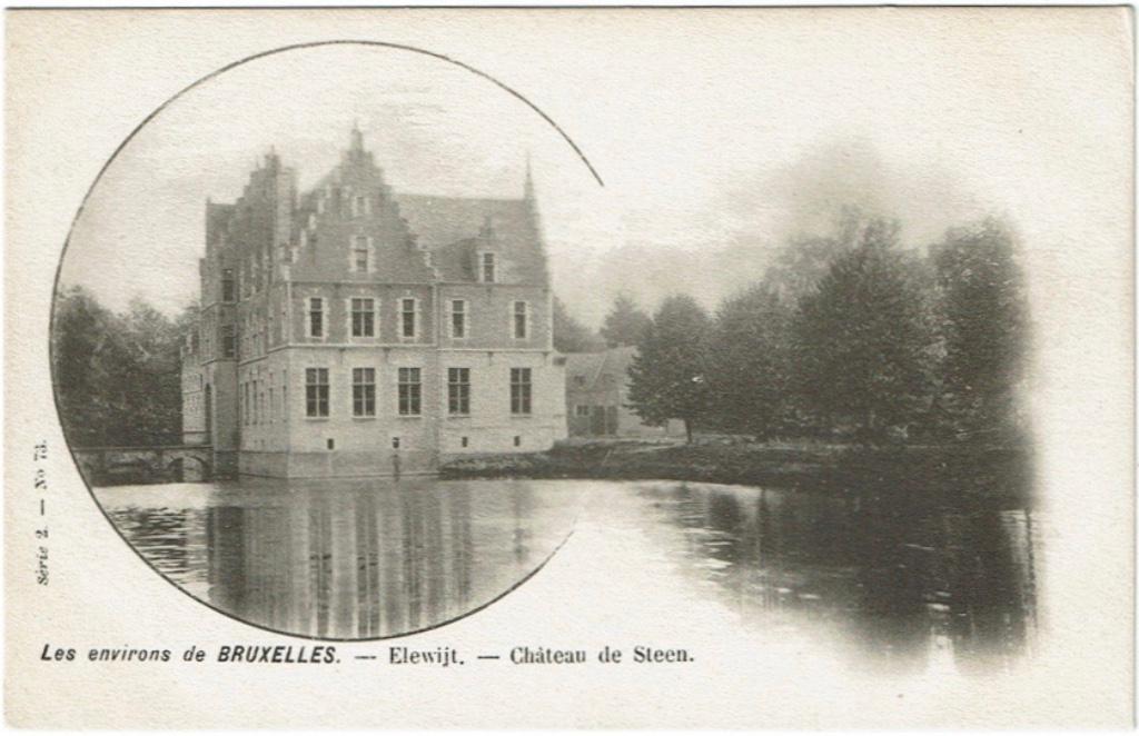 Oude postkaart Elewijt Kasteel Het Steen, Verzenden, Voor 1920, Ongelopen, Vlaams-Brabant