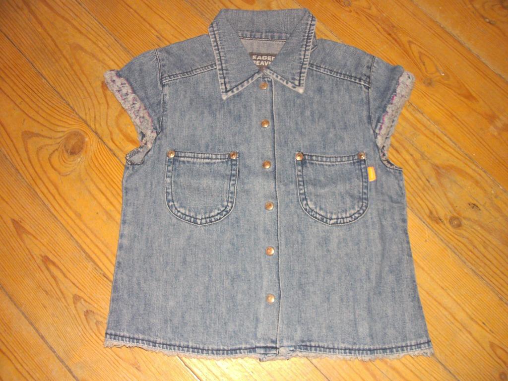 Chemise en jean Eager Beaver : taille 116, Enlèvement ou Envoi, Utilisé, Fille, Chemise ou Chemisier