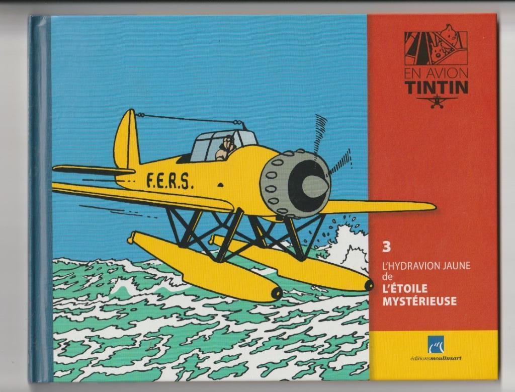 TINTIN (EN AVION) "L'HYDRAVION JAUNE DE L'ETOILE MYSTERIEUSE, Livres, BD, Neuf, Enlèvement ou Envoi, Une BD, Hergé.