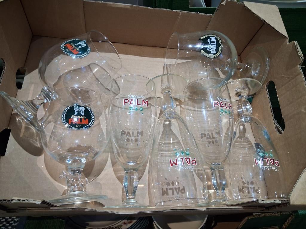 Palm glazen  bolletjes.4 lange., Ophalen, Palm