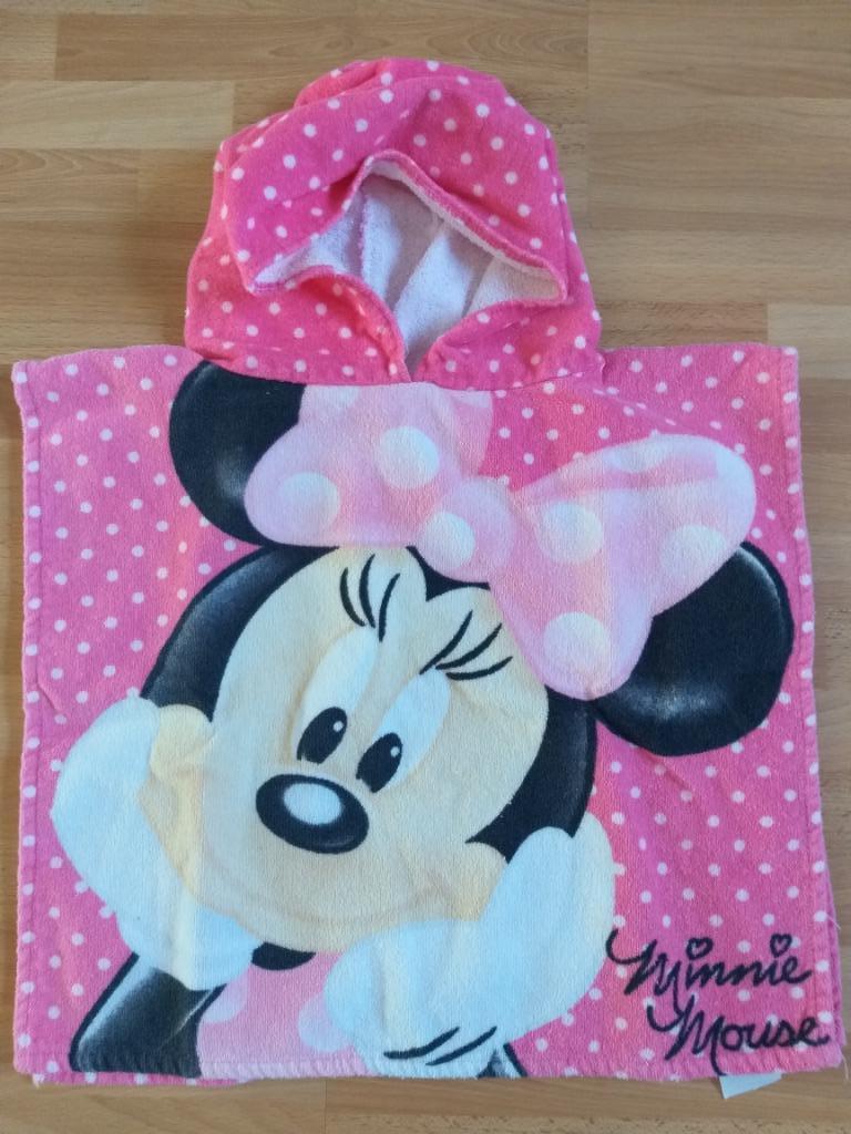 Badponcho Minnie Mouse 43 x 48 cm, Kinderen en Baby's, Kinderkleding | Kinder-zwemkleding, Meisje, One size, Ophalen of Verzenden