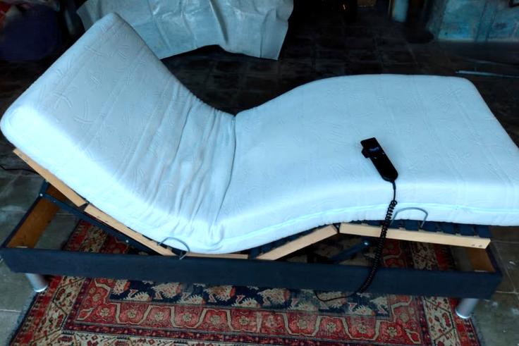 Lit électrique, Tissu, 200 cm, Une personne, Comme neuf