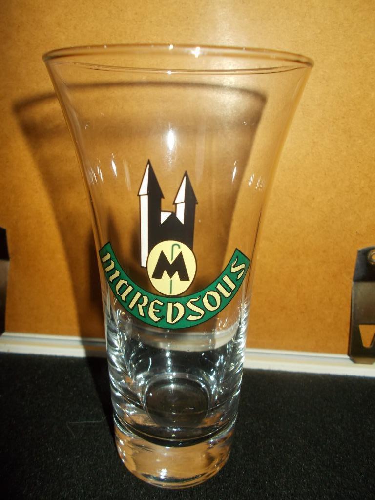 Brouwerij Du Faleau - Châtelineau - Oud Maredsous glas - 3, Verzamelen, Biermerken, Zo goed als nieuw, Glas of Glazen, Duvel, Ophalen of Verzenden