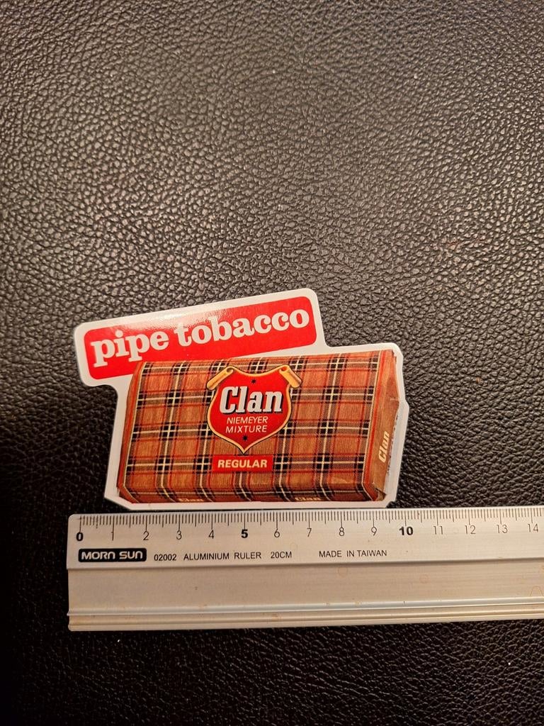 Autocollant vintage Clan tobacco pipe Niemeyer Mixture regul, Enlèvement ou Envoi
