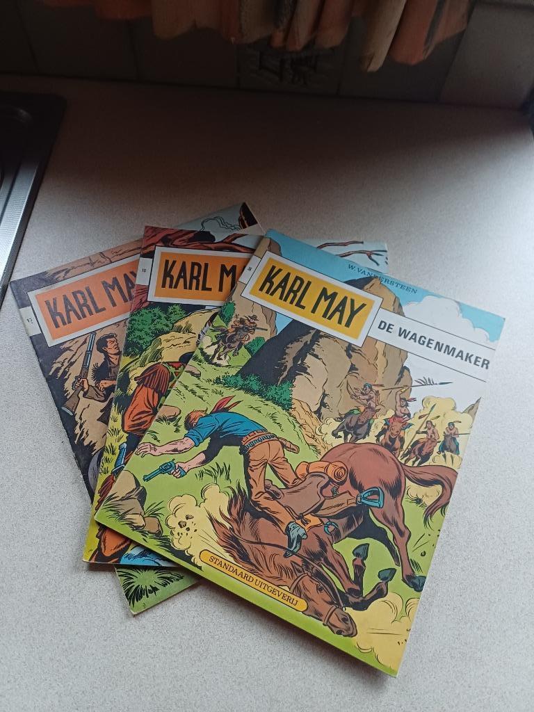 strips karl may, Meerdere stripboeken, Ophalen, Gelezen, Willy vandersteen
