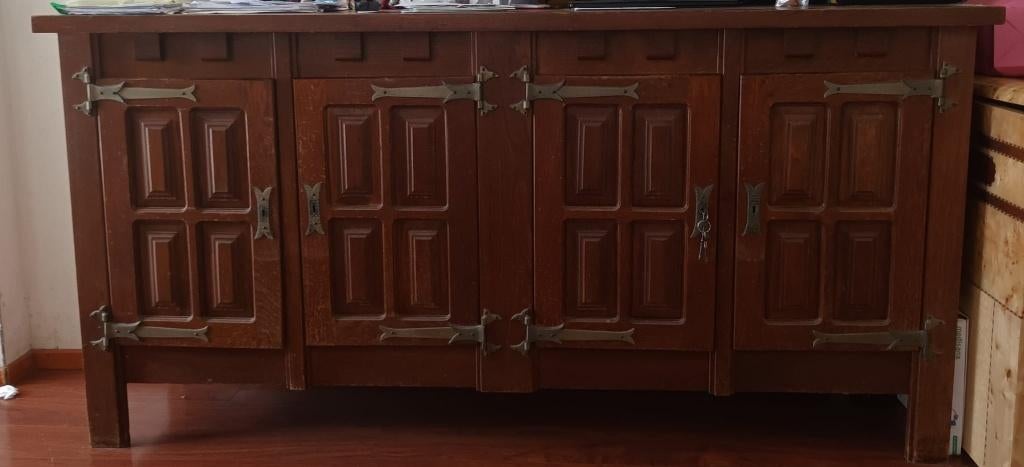 Tv-meubel, Huis en Inrichting, Kasten |Televisiemeubels, Ophalen, Gebruikt, 100 tot 150 cm, Kersenhout