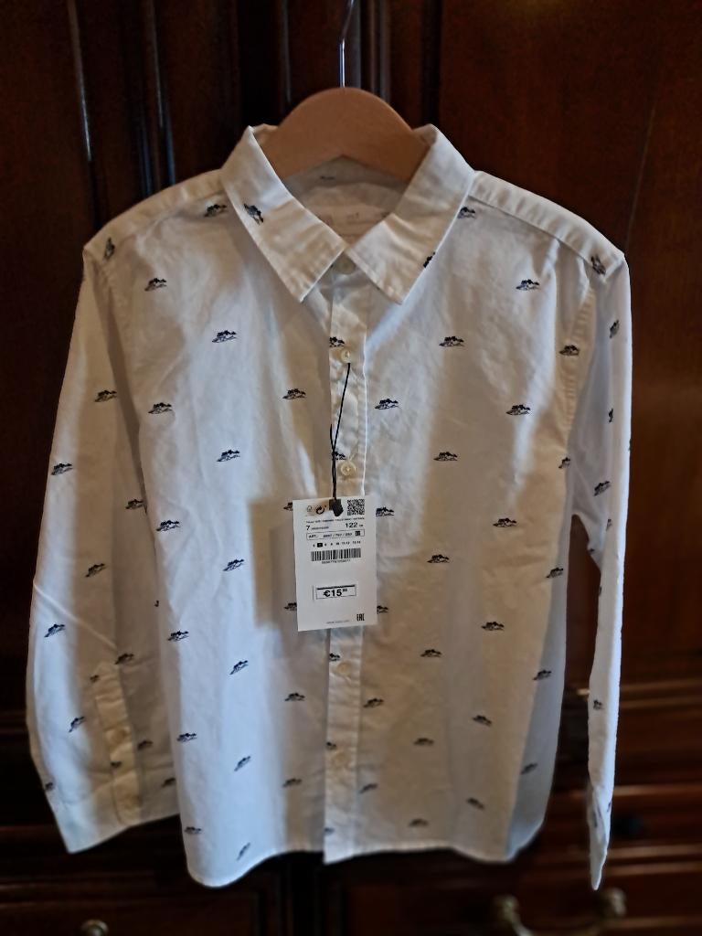 Zara hemd maat 122 jongen, Ophalen, Overhemd of Blouse, Zo goed als nieuw, Zara