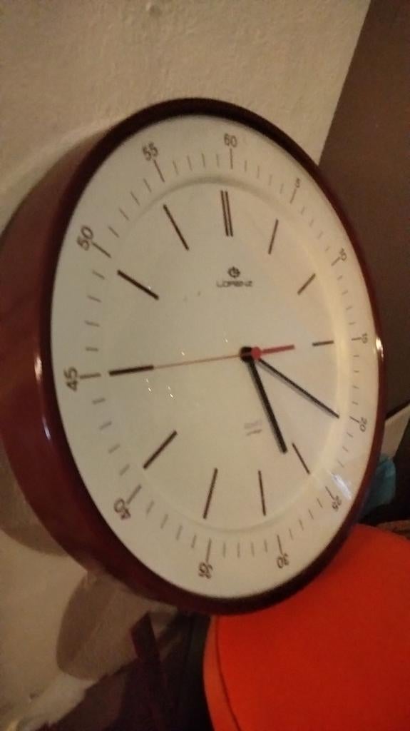 Vintage wandklok lorenz, Ophalen of Verzenden, Zo goed als nieuw, Wandklok