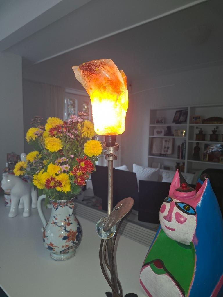 lampe de table, Envoi, Comme neuf, Verre, Art deco