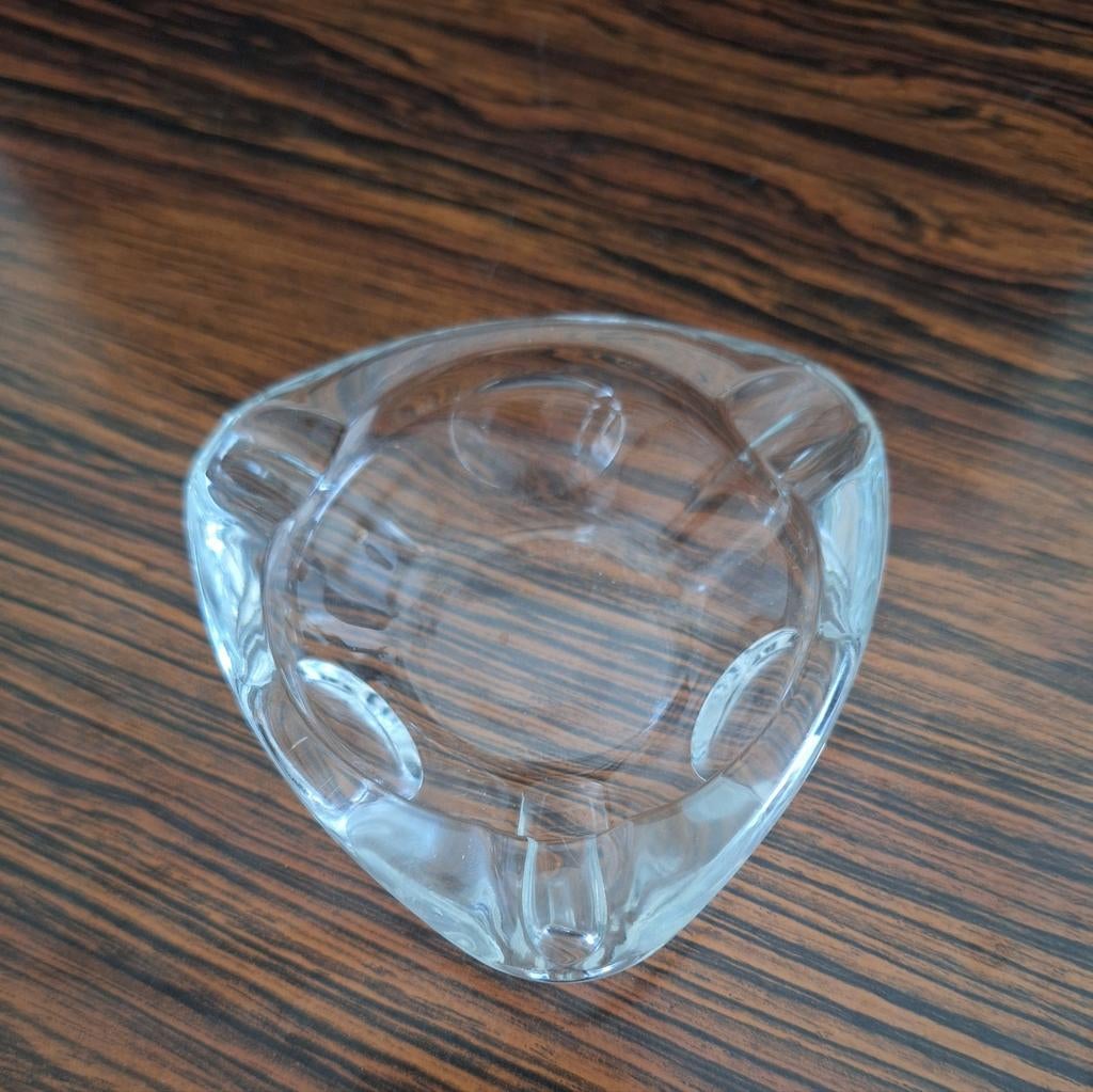 Mooie vintage driehoekige asbak Reims France, Antiek en Kunst, Antiek | Glaswerk en Kristal, Ophalen of Verzenden