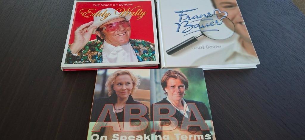 Boeken Frans Bauer, Abba, Eddy Wally. 8€/stuk, Boeken, Personen, Diverse auteurs, Ophalen of Verzenden, Zo goed als nieuw