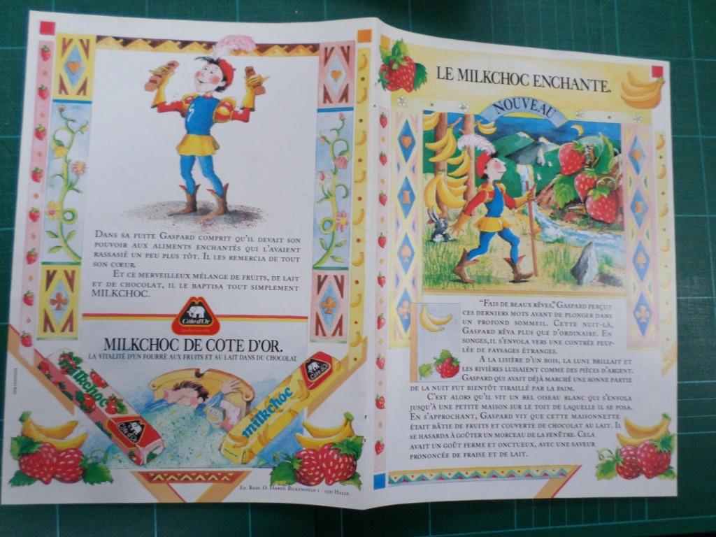 Côte d'Or chocolat - dépiant publicitaire Milkchoc - 1988, Enlèvement ou Envoi, Comme neuf, Autres types