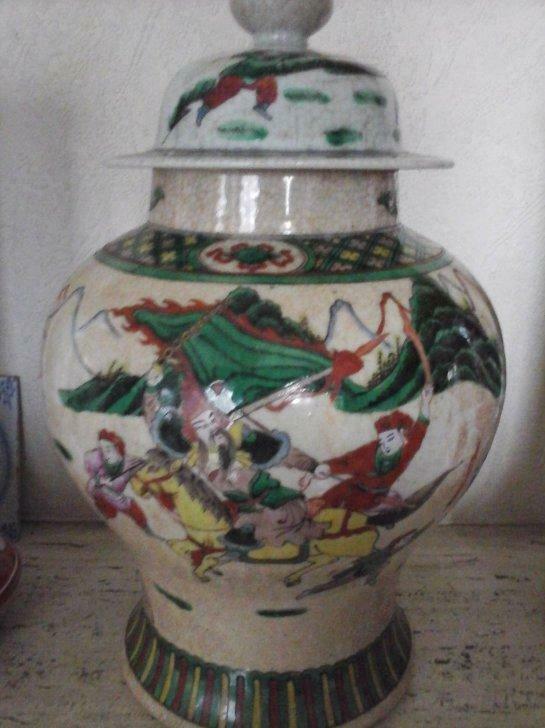 Nanjing / Nanjing Qing Chinese vaas late dynastie 1890/1920, Ophalen