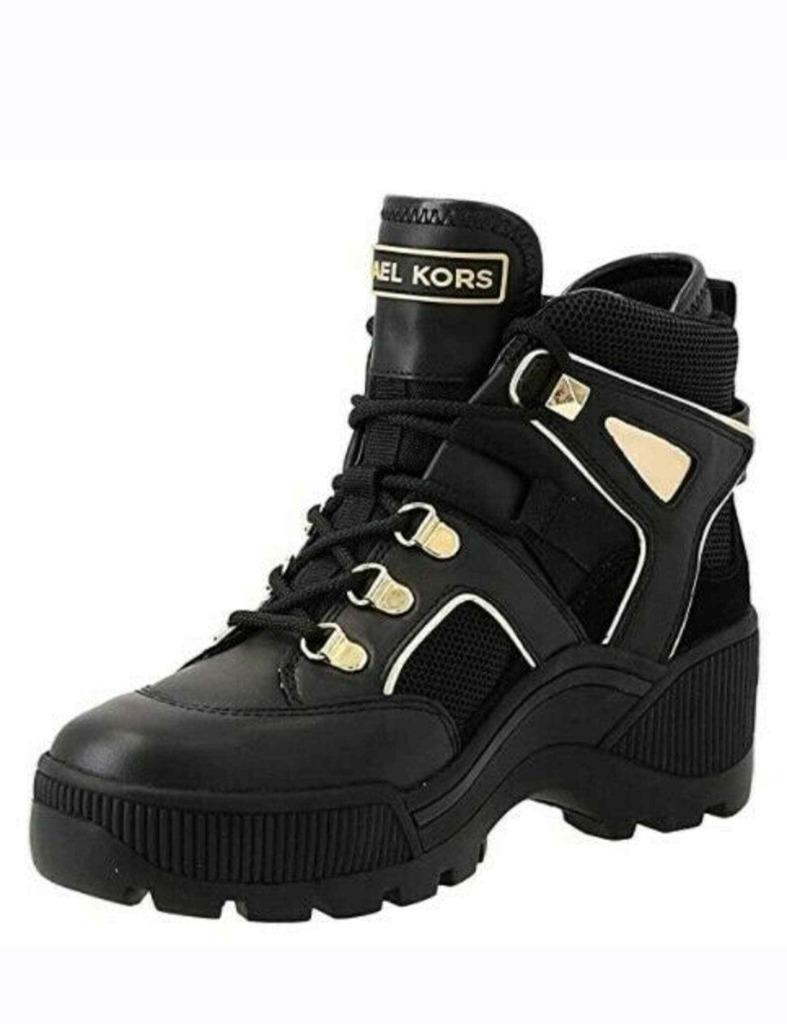 Boots Michael Kors Brooke Lace Up Brooke Taille 40, Enlèvement ou Envoi, Comme neuf, Noir, Boots et Botinnes