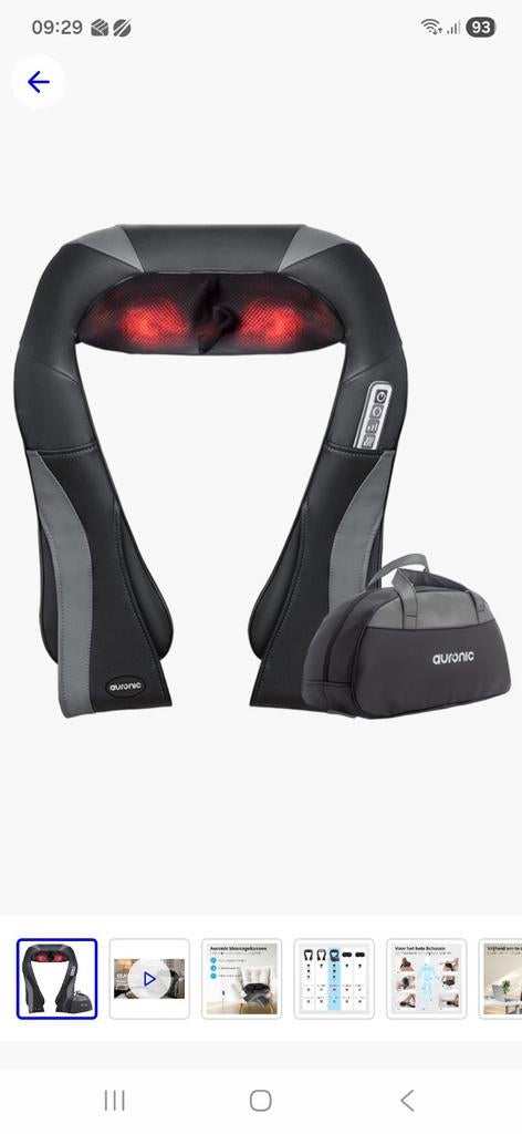 Shiatsu massagekussen, Ophalen