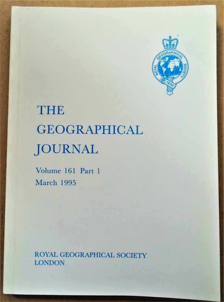 The Geographical Journal/Volume 161 - Tome 1995 complet, Livres, Enlèvement ou Envoi, Comme neuf, Science et Nature