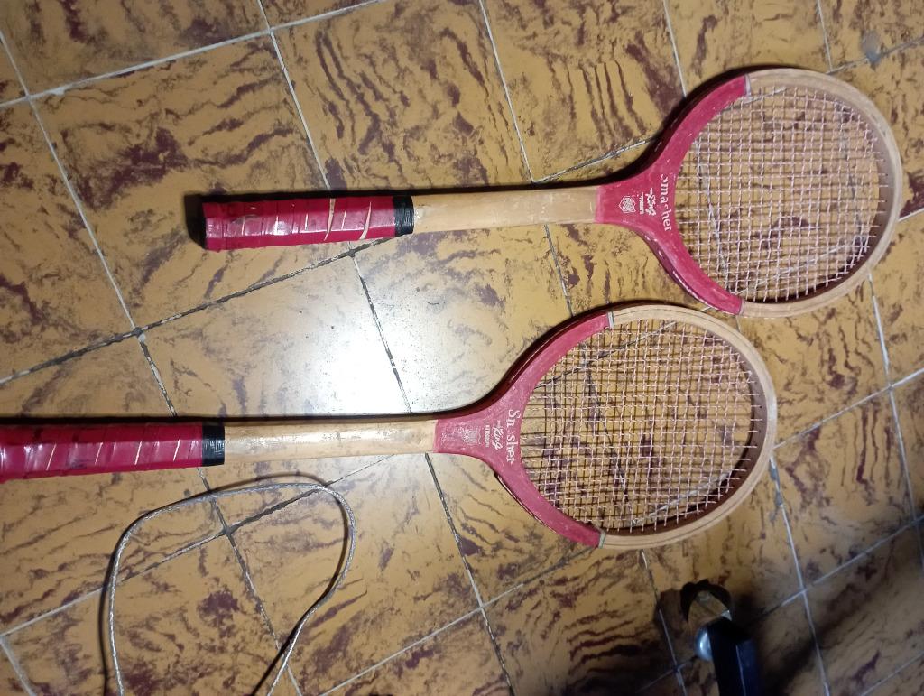 Oud SMASHET badmintonracket, Sport en Fitness, Ophalen, Gebruikt, Racket(s)