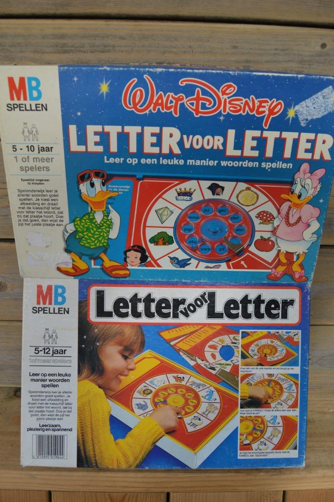 gezelschapsspelletjes, Letter voor Letter,  Walt Disney, 1 ou 2 joueurs, Enlèvement ou Envoi, Utilisé, MB