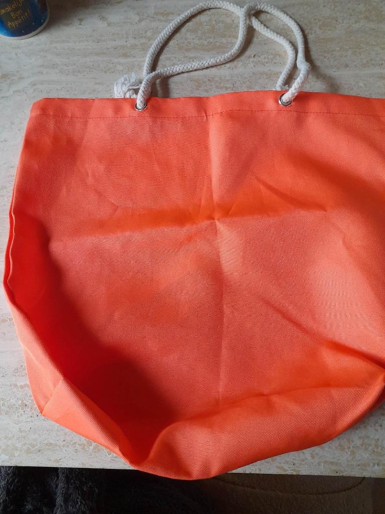 Sac fourre/shopper orange, Enlèvement ou Envoi, Utilisé, Orange, Shopper