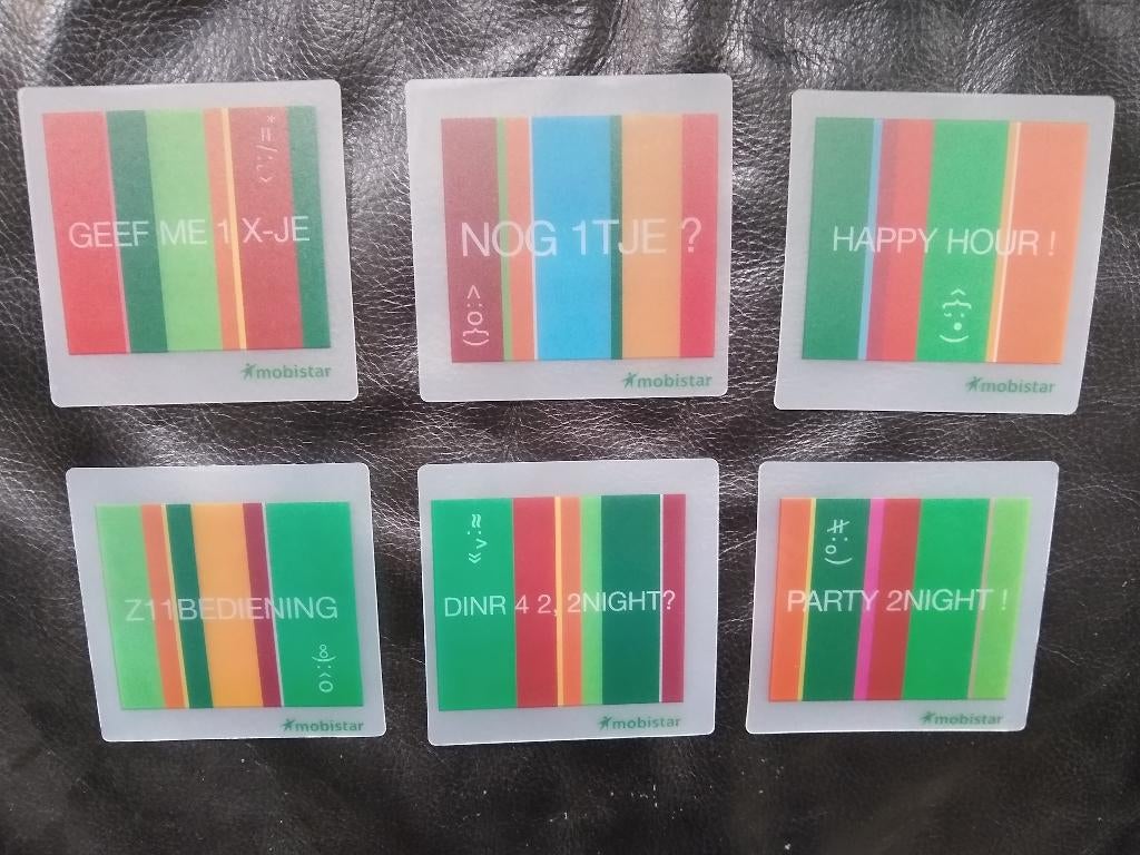 6 sous-verres en plastique, Mobistar - NOUVEAU, Enlèvement, Neuf, Autres types