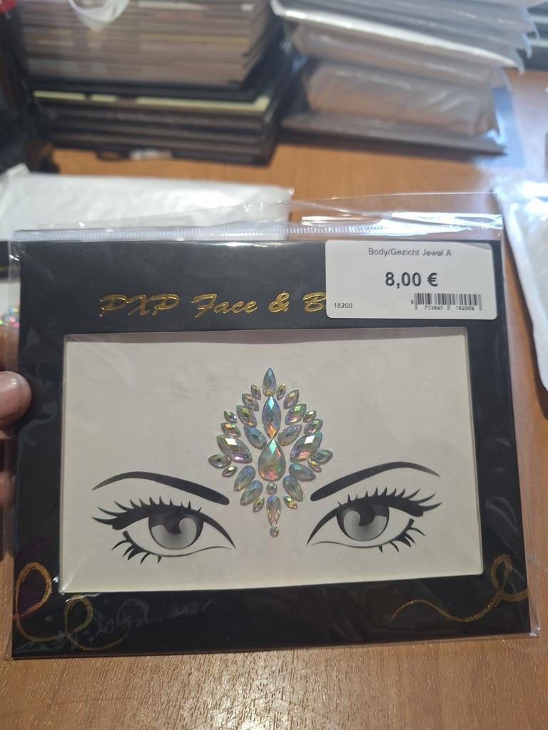 PXP gezichtsjuwelen,, Overige kleuren, Gehele gezicht, Nieuw, Ophalen of Verzenden