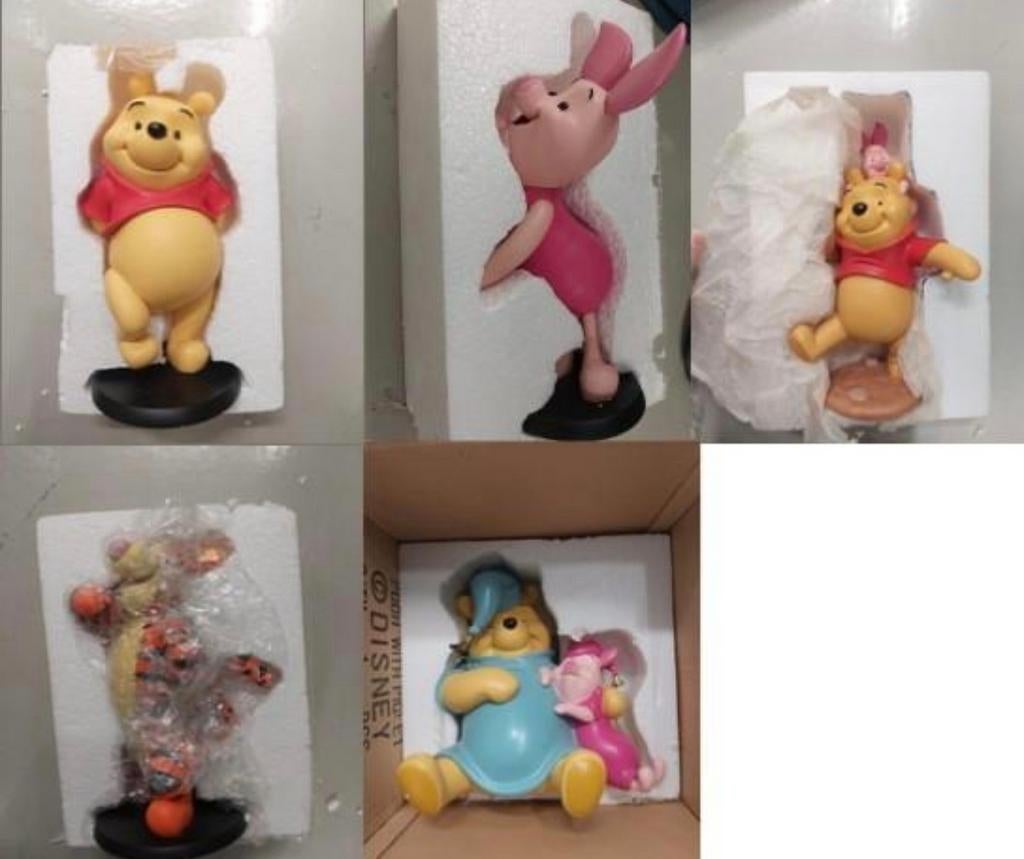 5 photos de Pooh dans leur emballage d'origine, Enlèvement, Winnie l'Ourson ou amis, Comme neuf, Statue ou Figurine